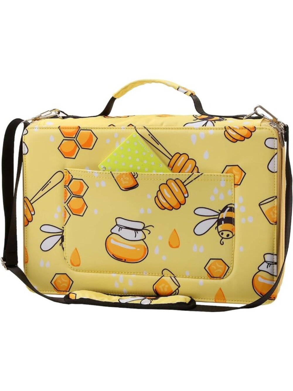 600-Slot Colored Pencil Organizer Case, 5-Layer Zipper with Shoulder Strap